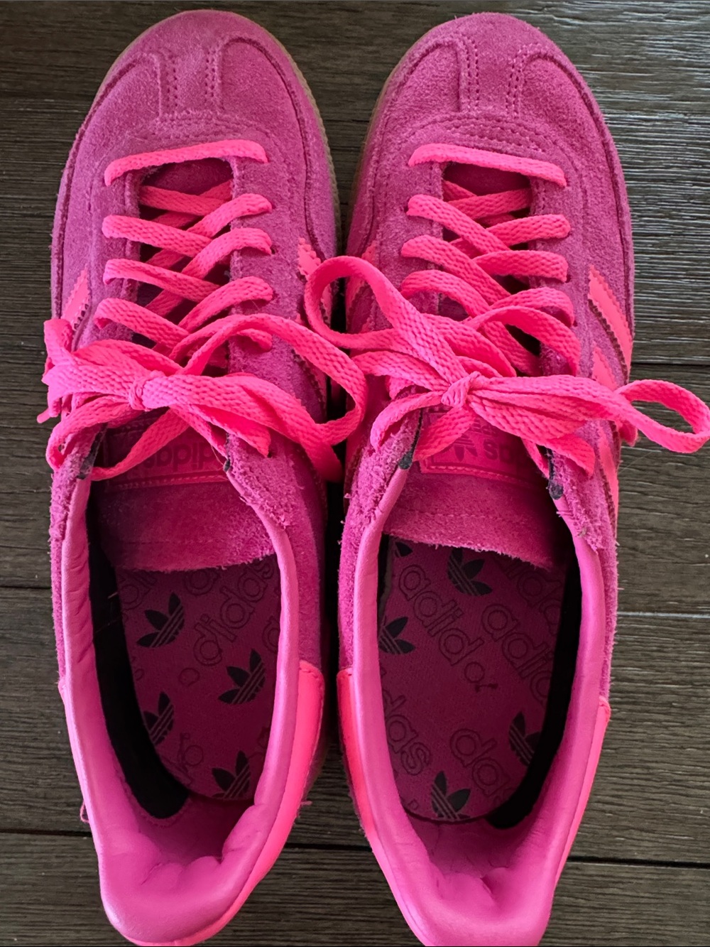 adidas Spezial Hot Pink Suede Sneakers